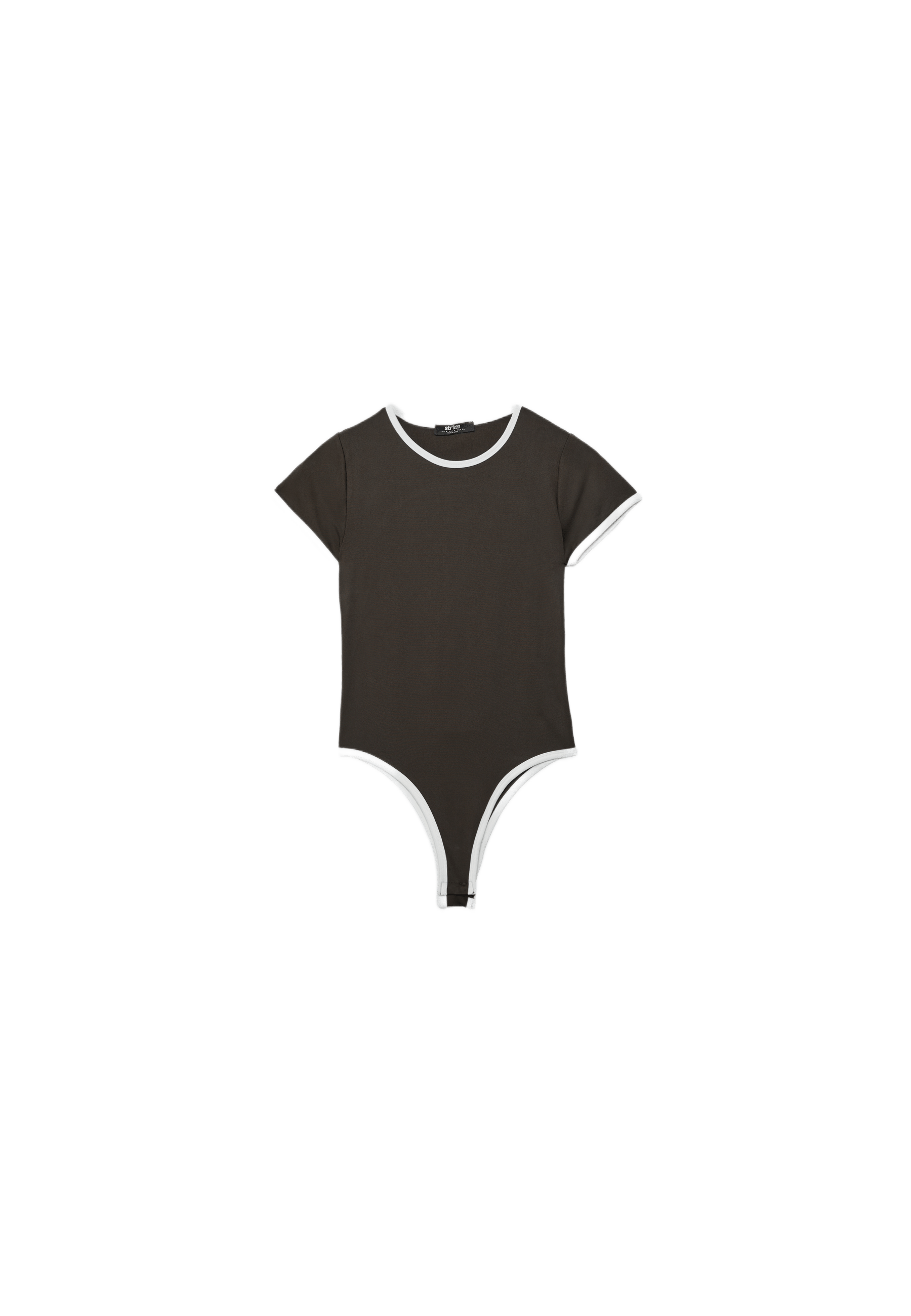Cut-out back bodysuit — Brown