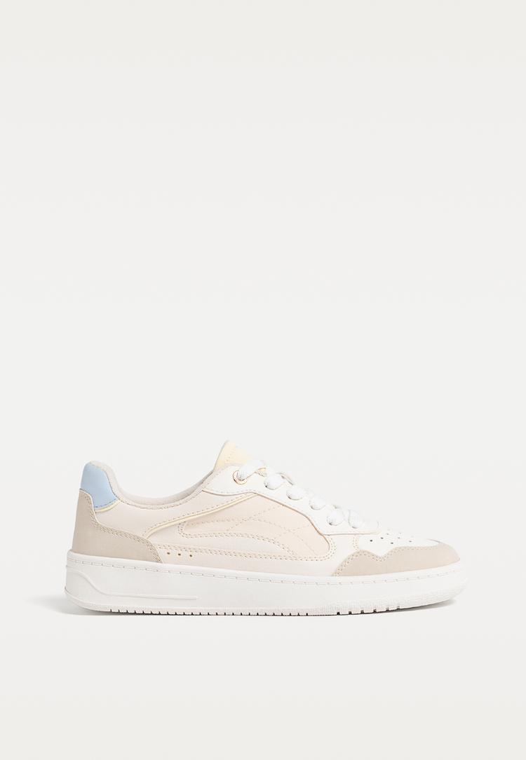 sneakers casual flatform bianche