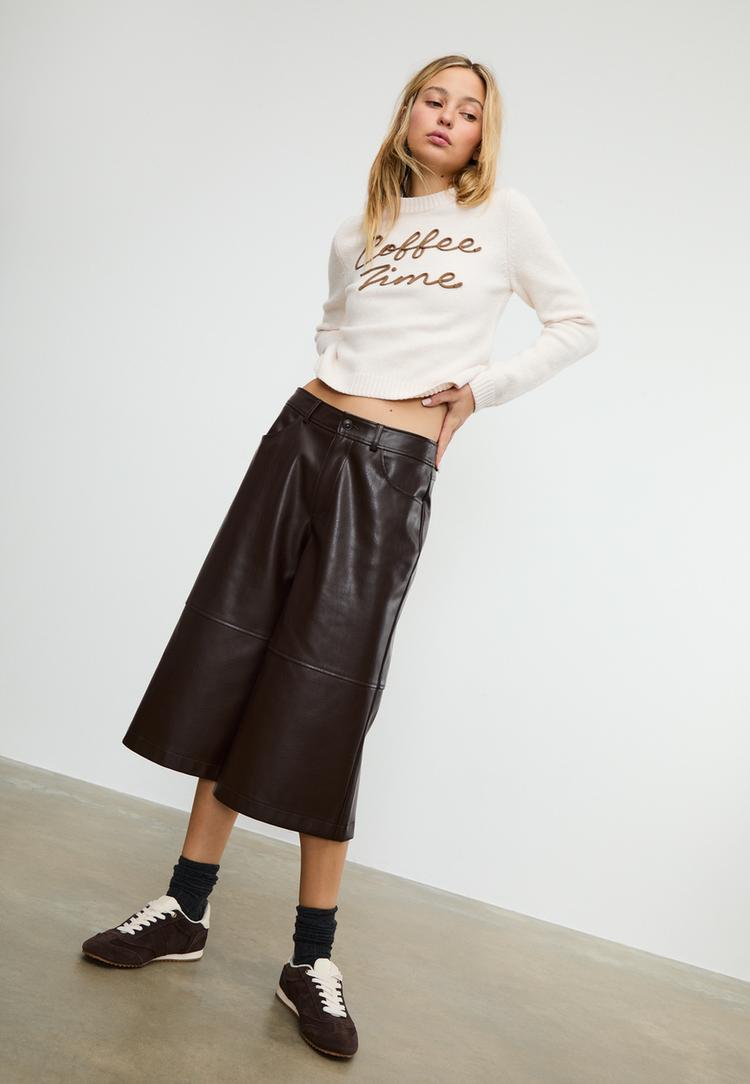 pull maille texte positionnel