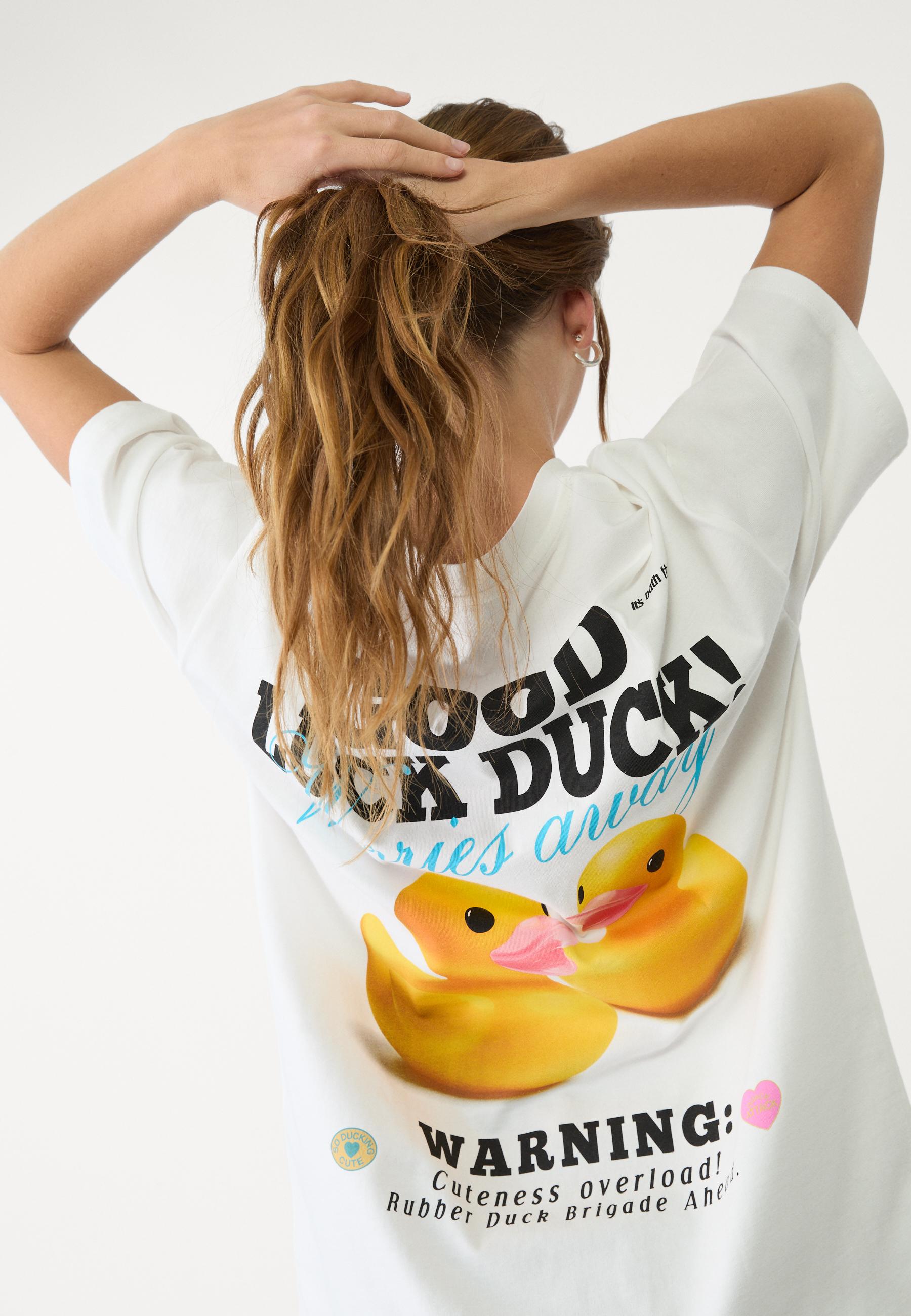 ディック　デュアーステイン/always trust a duck Oversize heavy cotton duckling T-shirt - Women's fashion