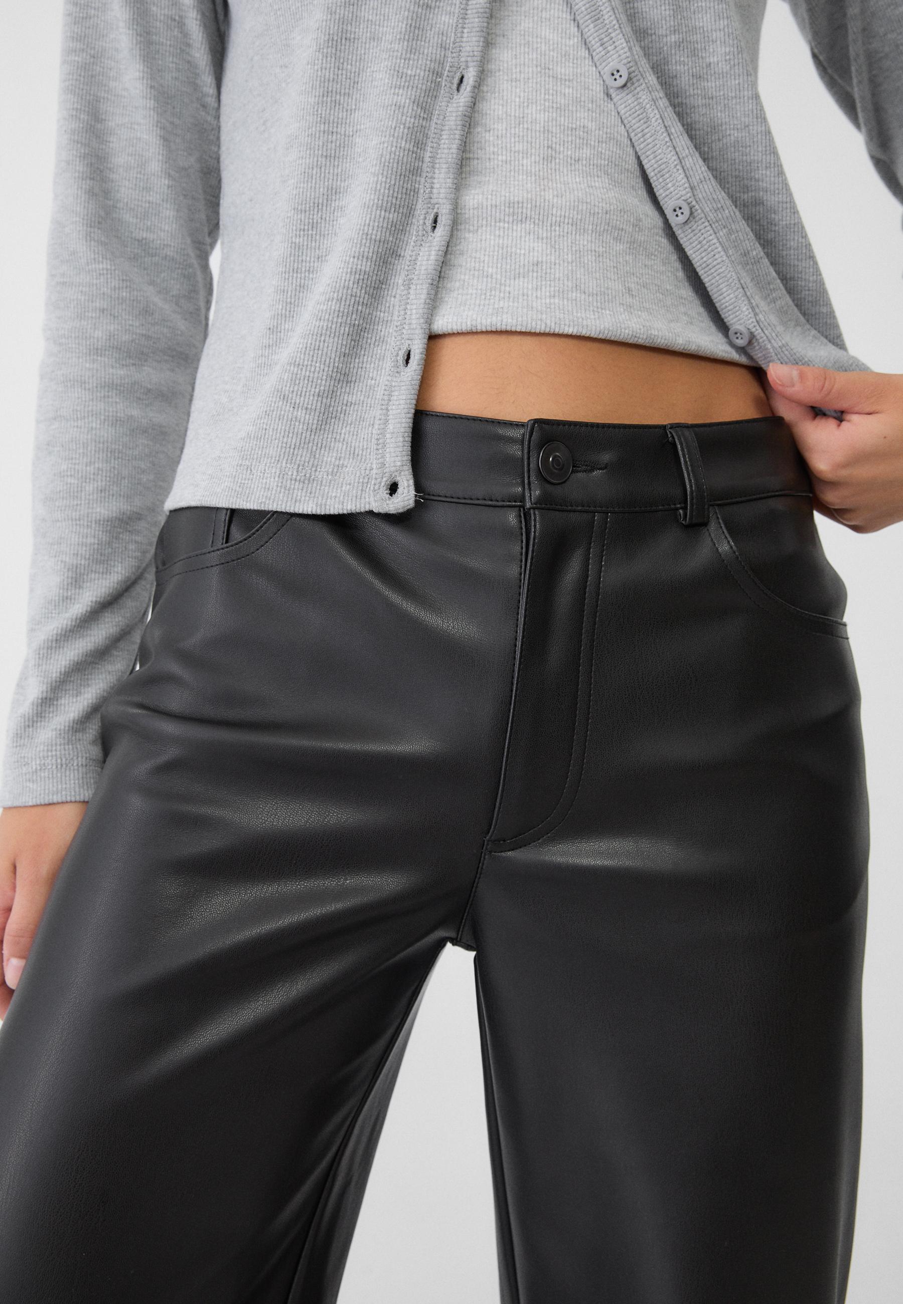 Stradivarius pantalon cuir sale