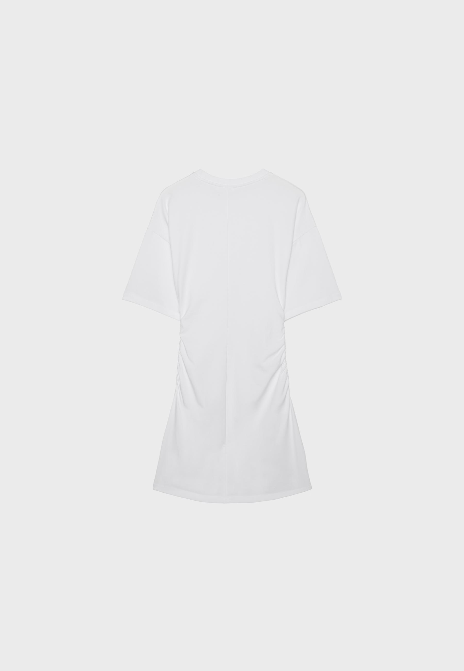 Short T-shirt dress — White
