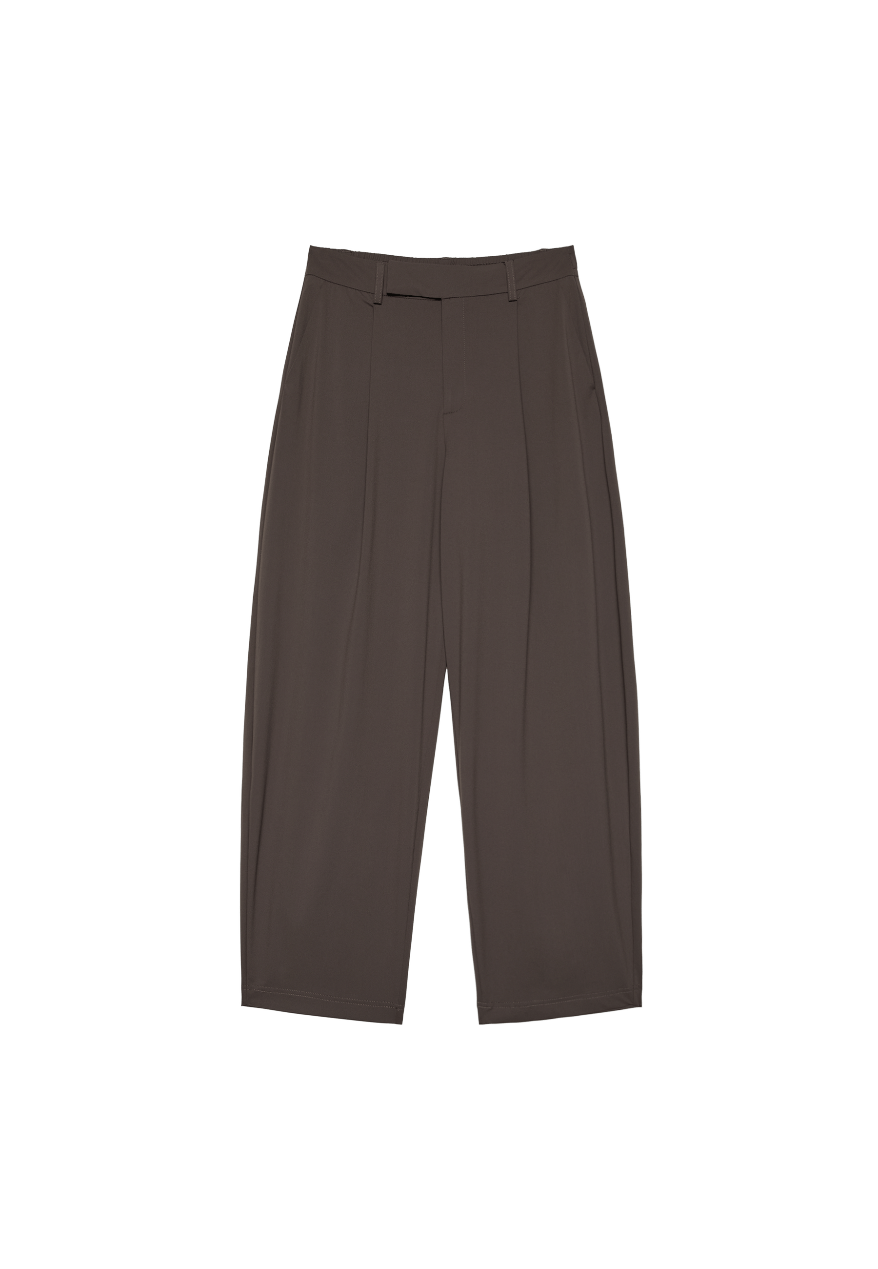Dressy darted trousers — Brown