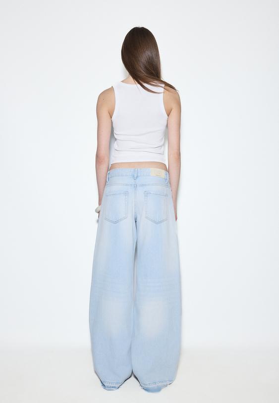 d91 jeans a vita bassa e gamba larga