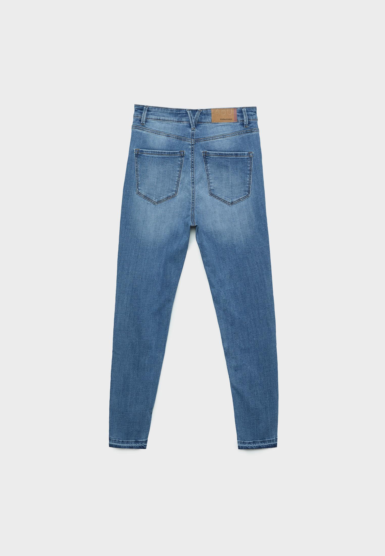 D09 Super high-waist skinny jeans — LIGHT BLEACH