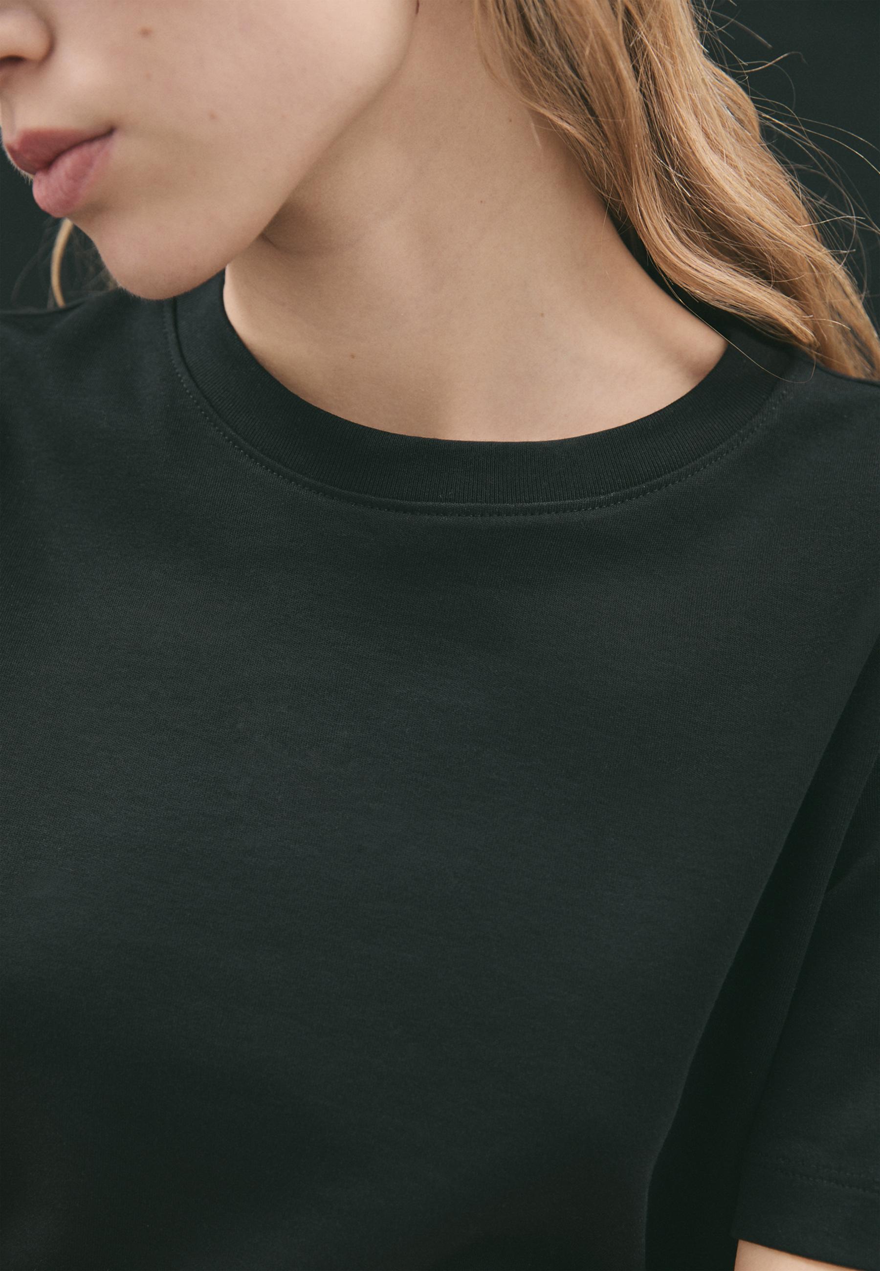 B01 Heavyweight regular fit basic T-shirt — Black