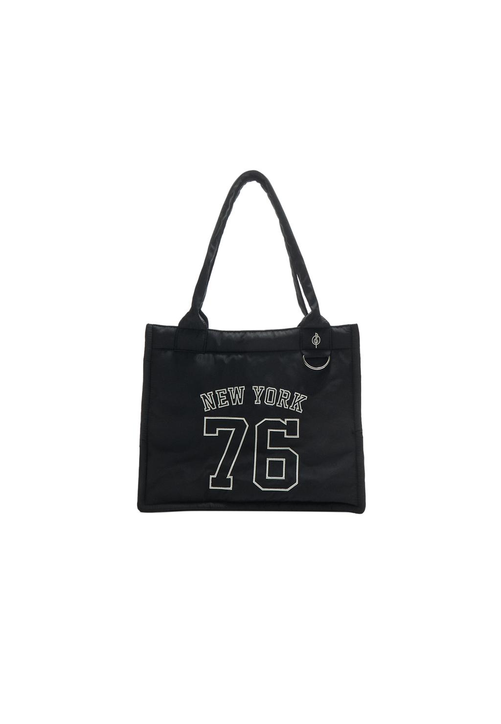 Zipped fabric bag with number