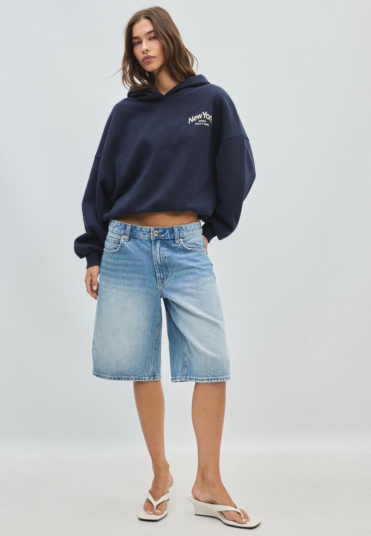 oversized sweater met print