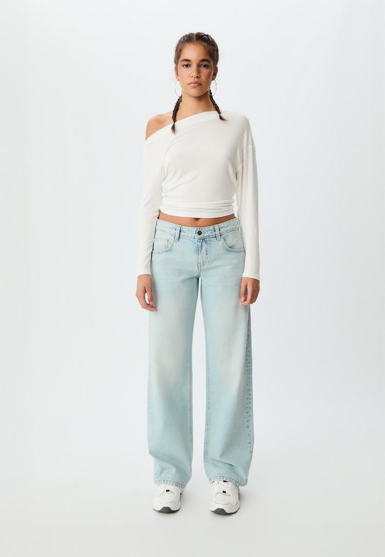jeans low wide leg