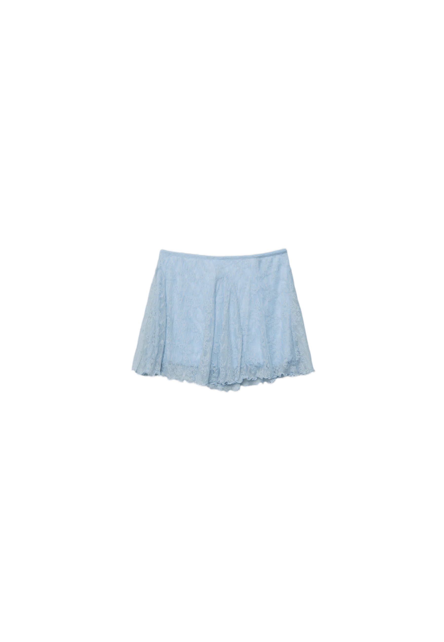 Lace mini skirt — Sky blue