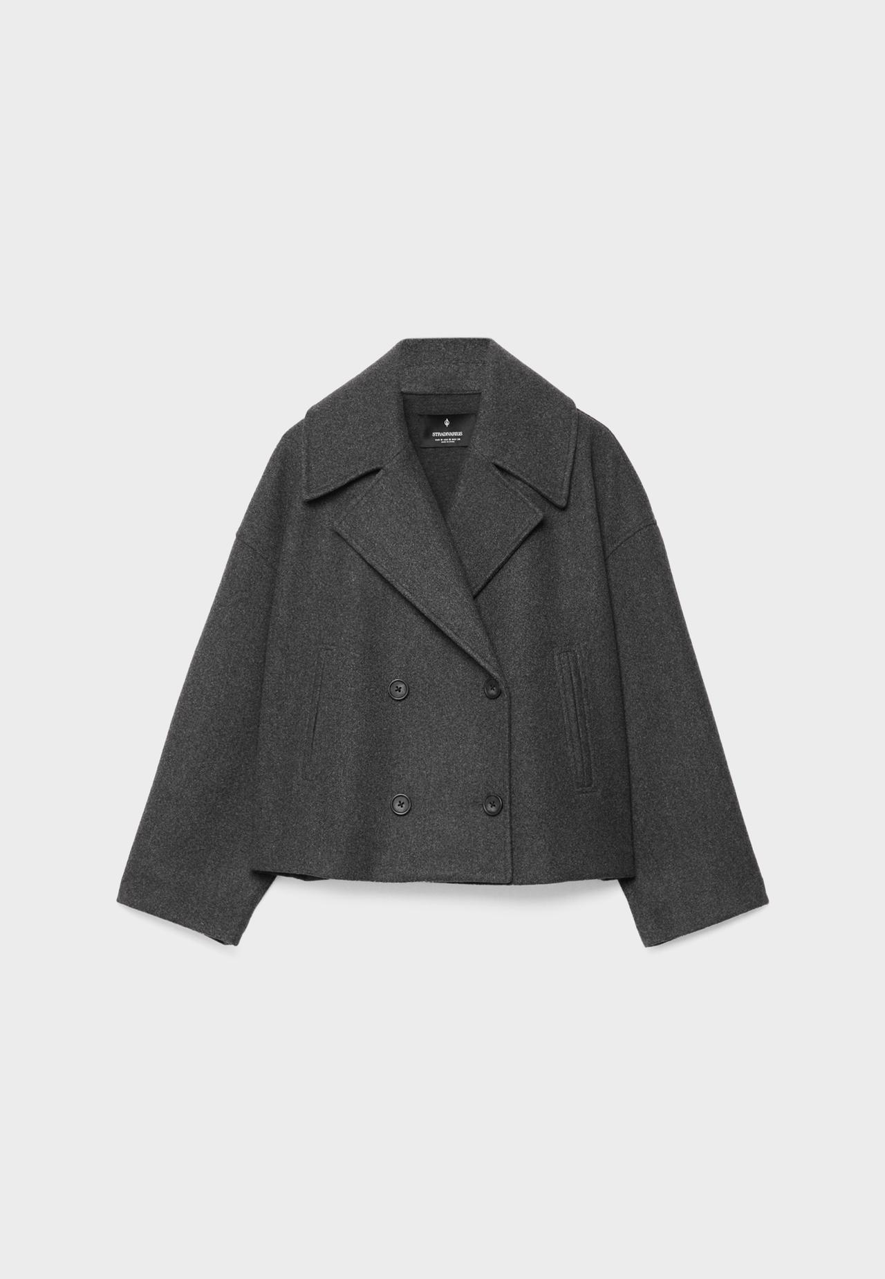 Manteau court croisé