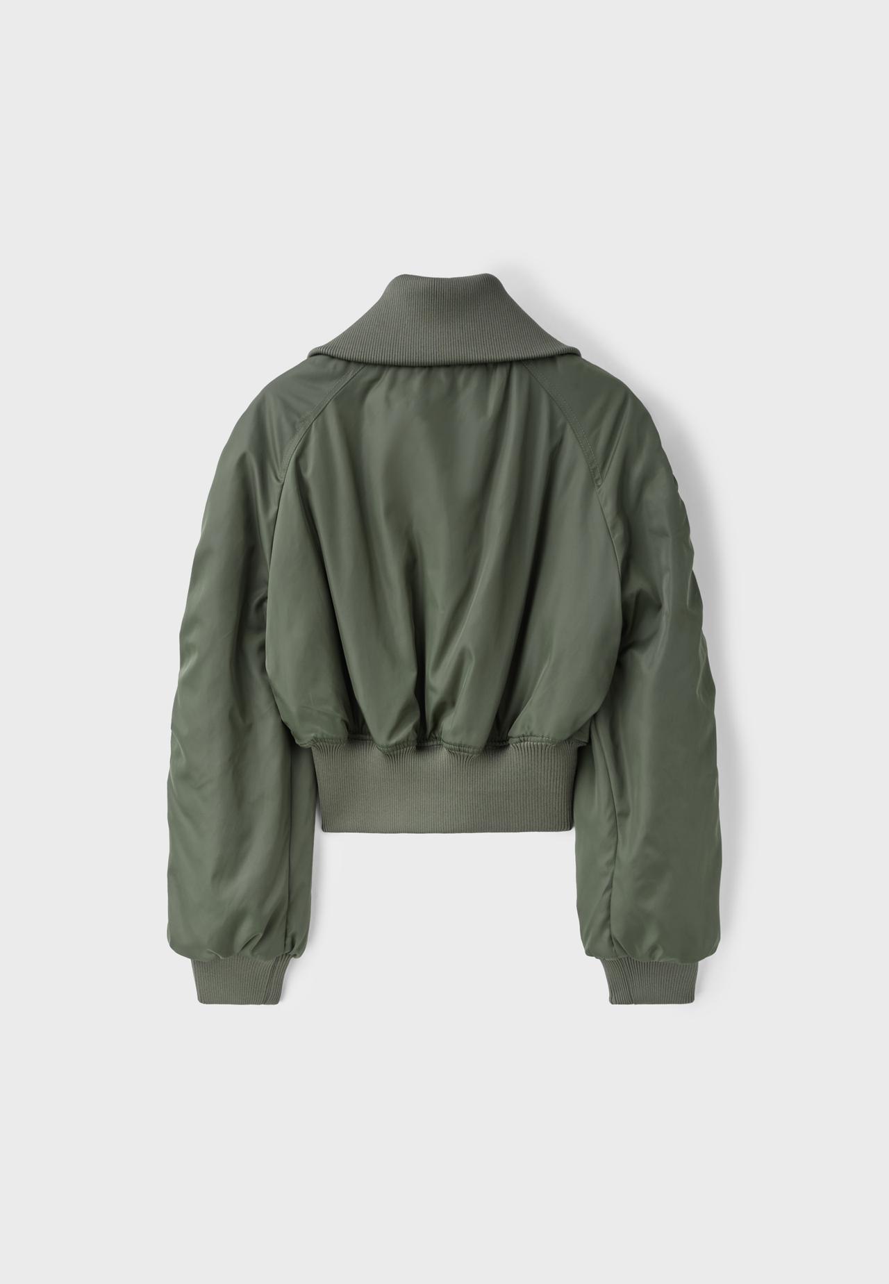 Corset-style bomber jacket — Khaki