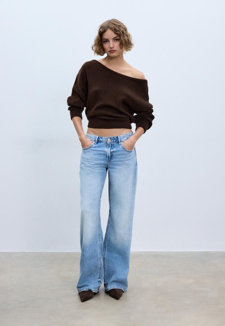 jersey punto cuello barca tacto suave