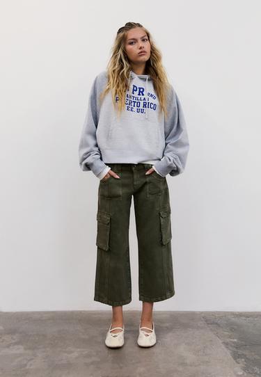Positional contrast sweatshirt — Grey melange 2