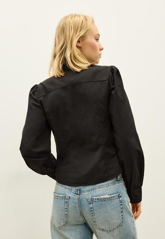 camisa basica popelin abullonada