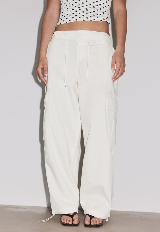 popeline cargo broek