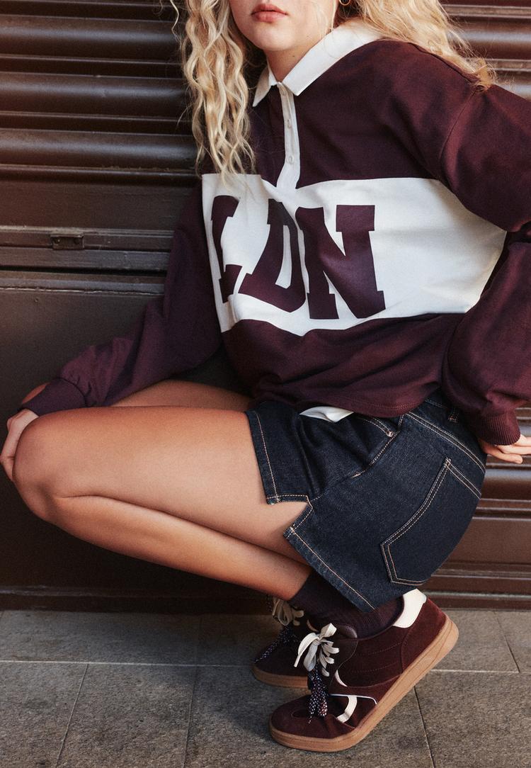 jupe short en denim