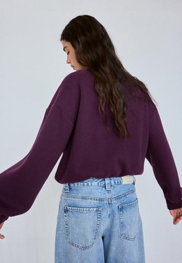 Basic sweatshirt — Dark purple 5