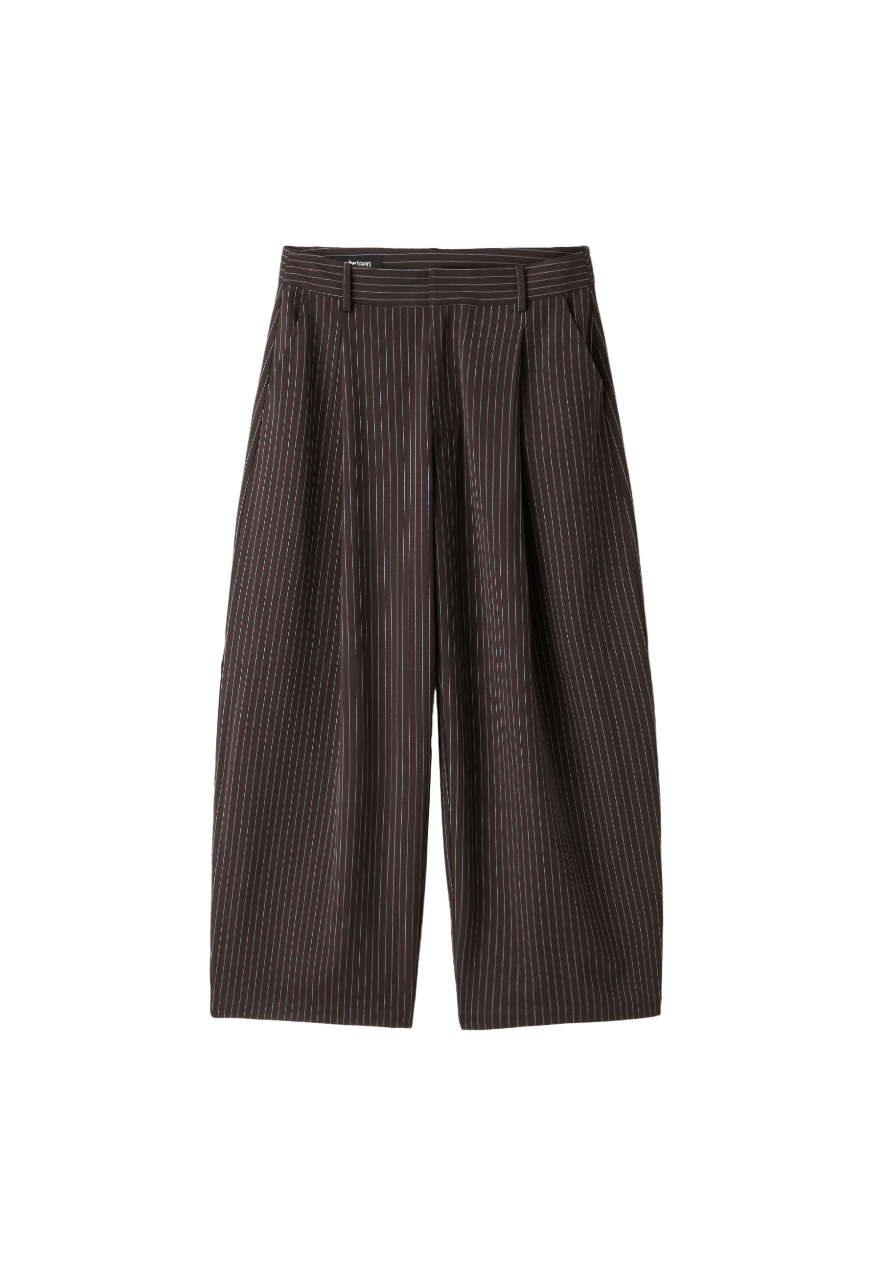 Barrel smart trousers — Brown