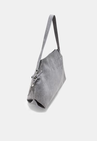 Ruched shoulder bag — Dark grey 4