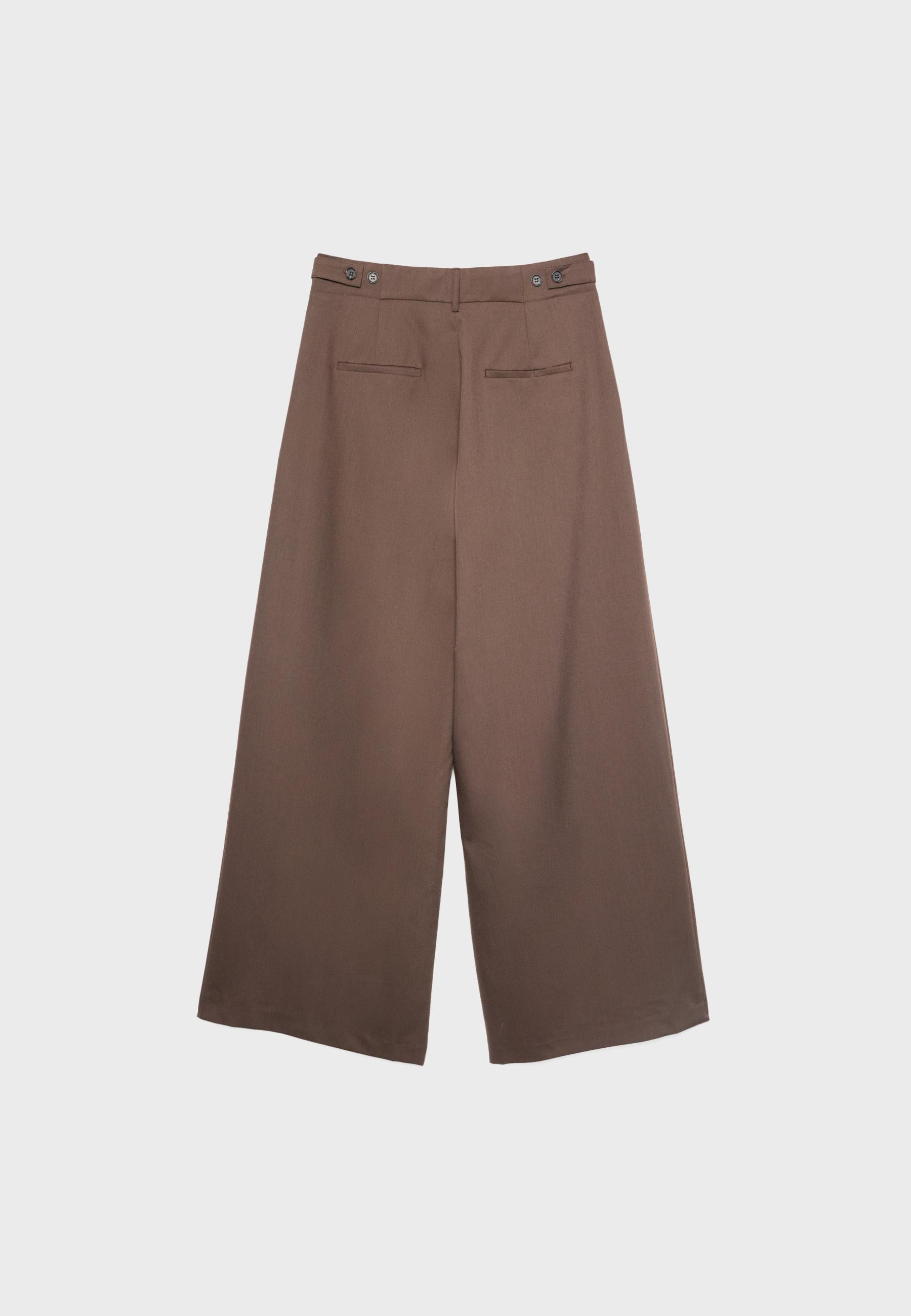 Ayarlanabilir süper geniş paça pantolon - Görsel 10
