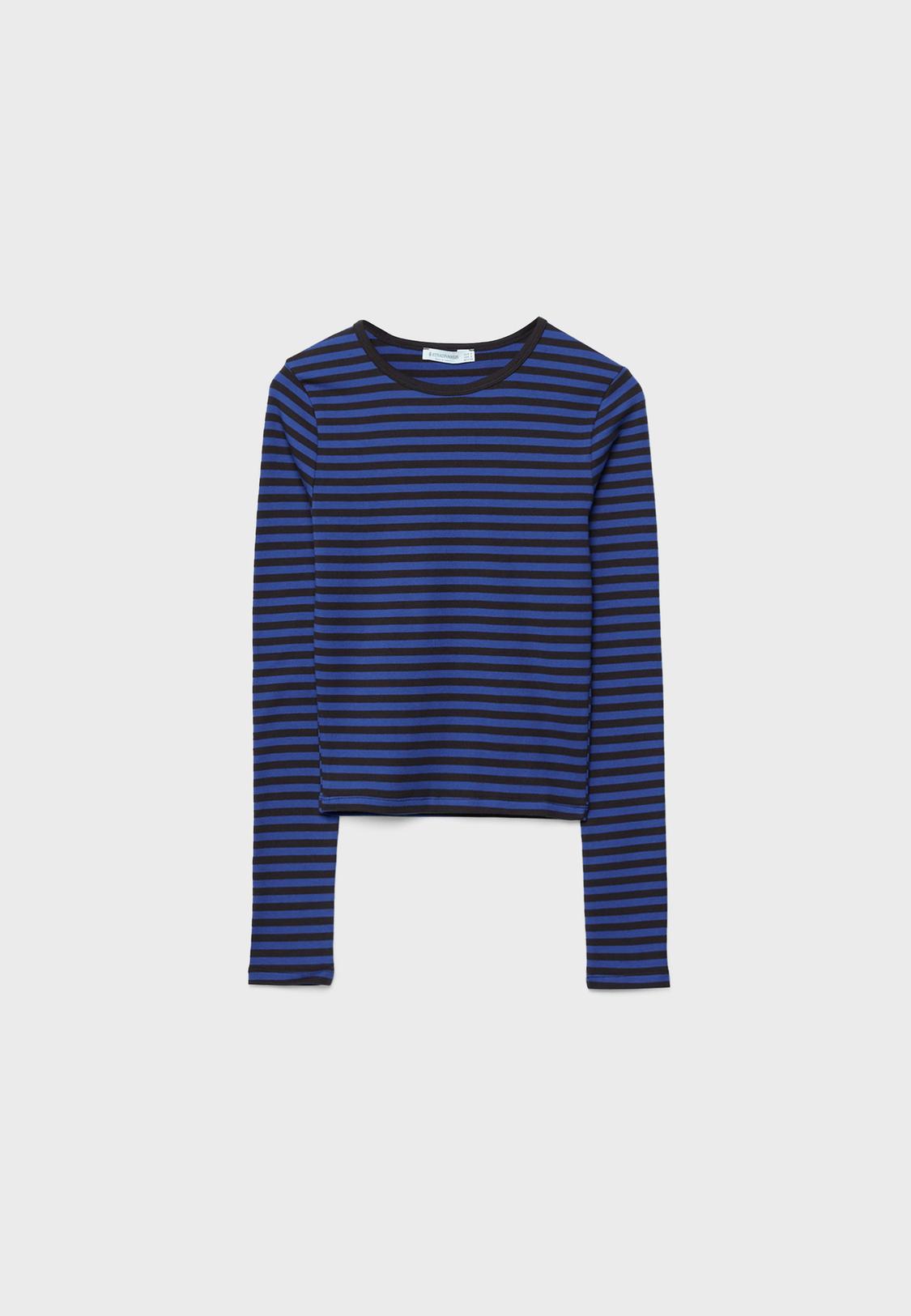 Maglietta Donna Estiva A Maniche Corte – T-Shirt Raglan A Righe Blu – Morbida E Leggera, Taglia L – Perfetta Per Il Tempo Libero - 4