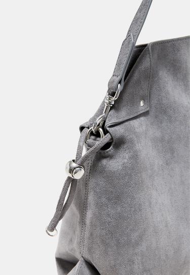 Ruched shoulder bag — Dark grey 6