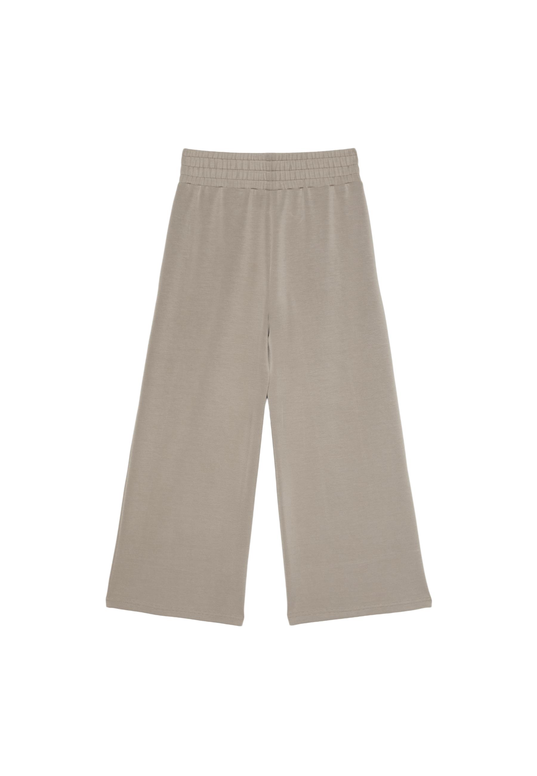 Soft-touch culottes — Beige