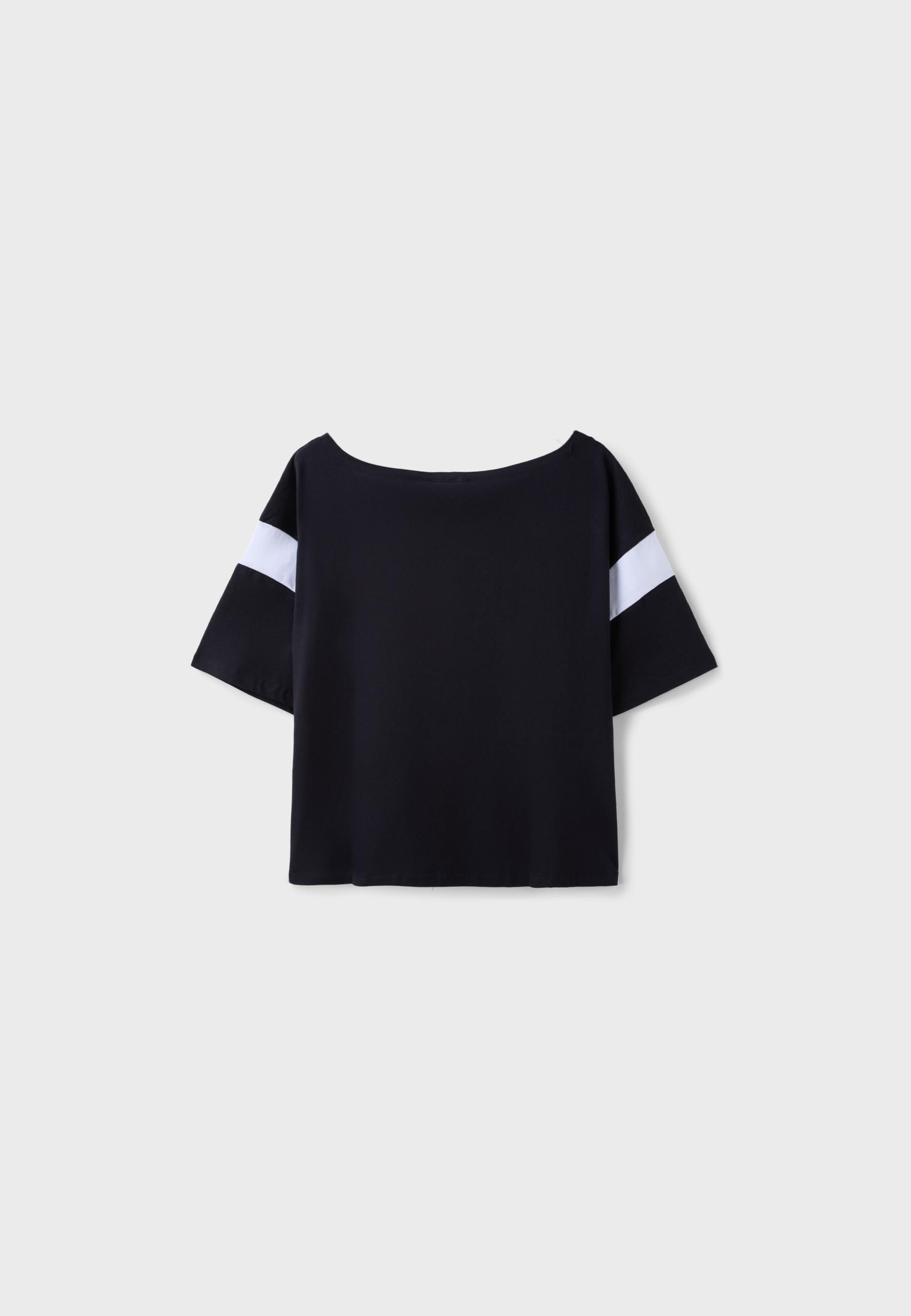 New York 64 short sleeve placement T-shirt — Black