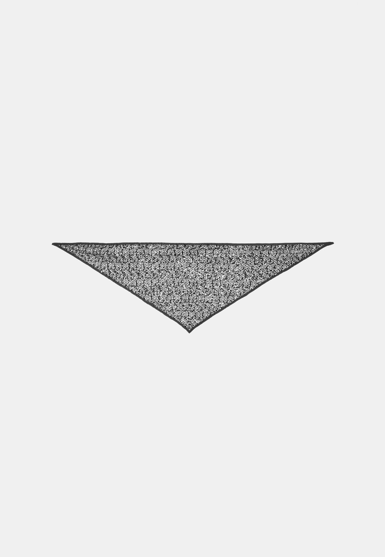 Sequin net scarf — Black