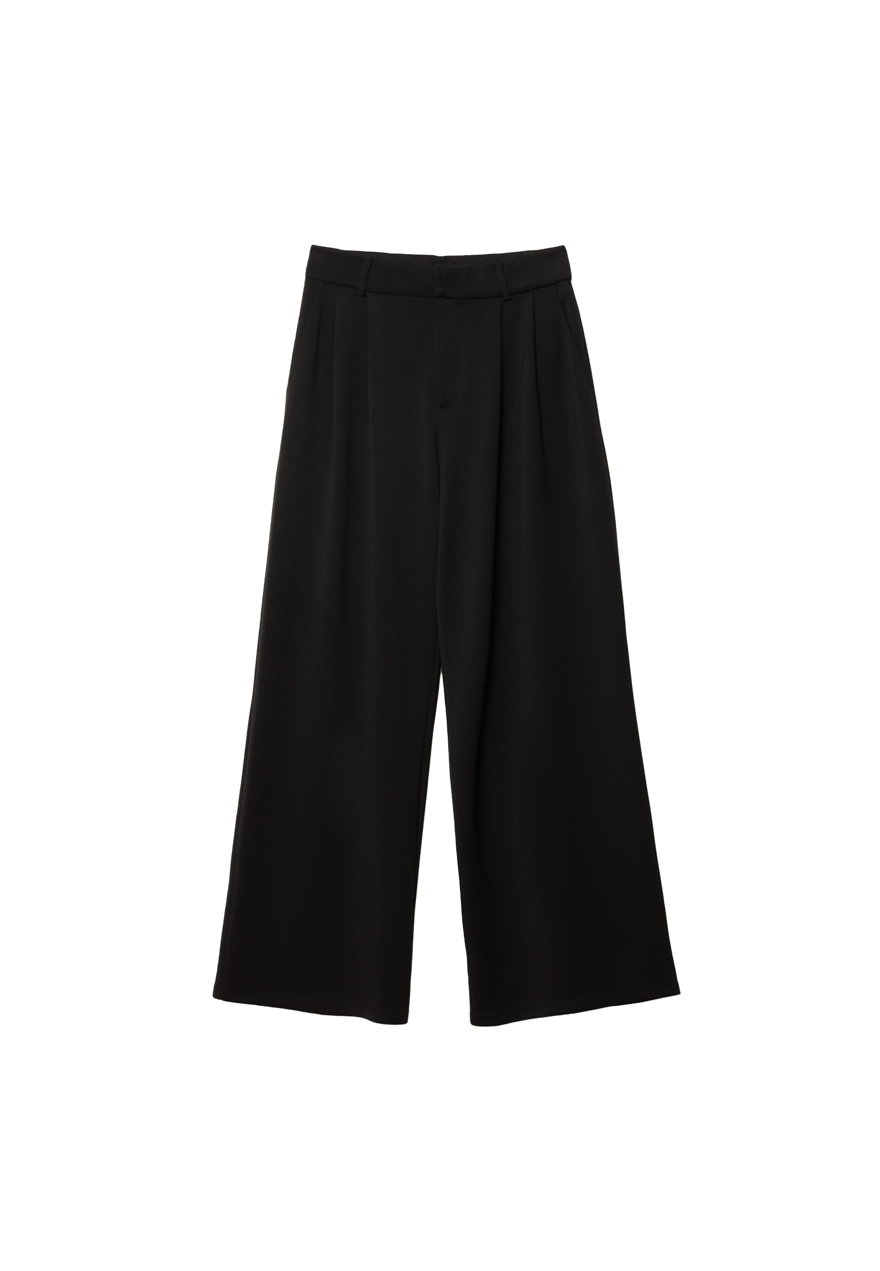 Soft-touch smart trousers — Black