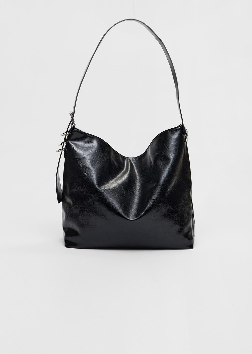 Bolso bucket efecto piel
