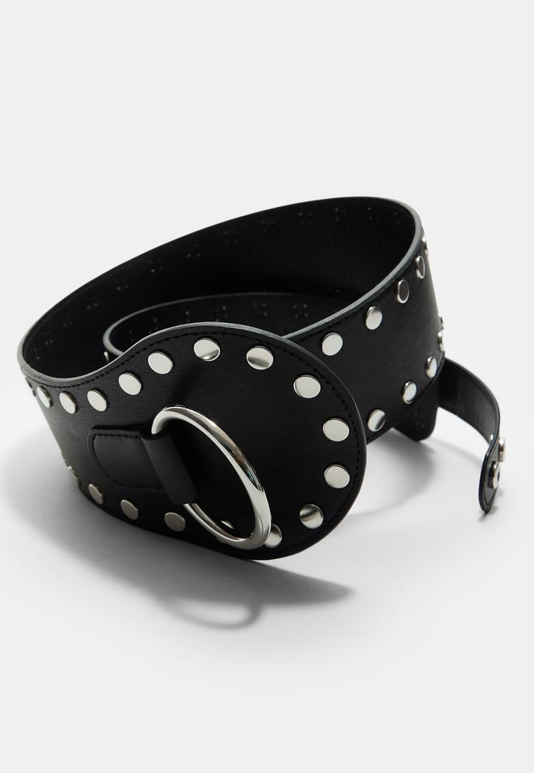 cinturon ancho tachas