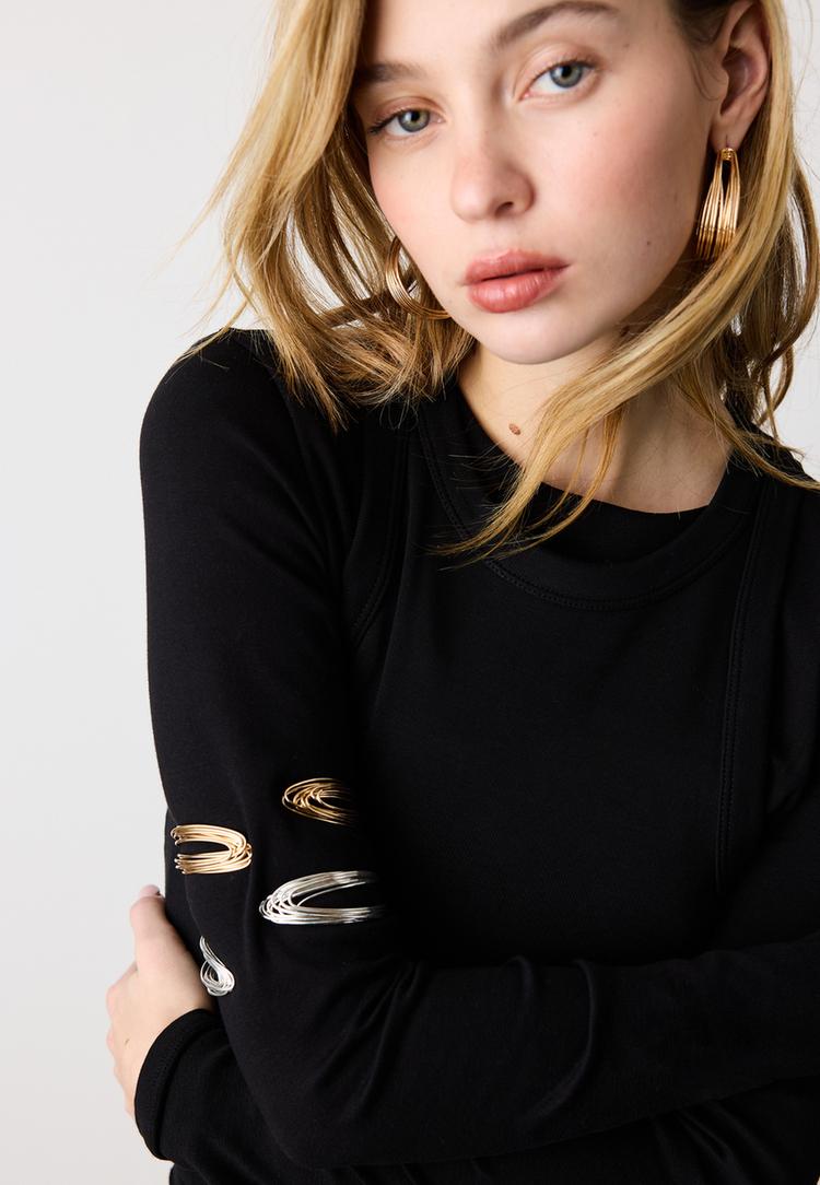 pulsera rigida multi hilo metalico