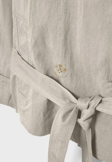 High neck trench coat — Beige 9