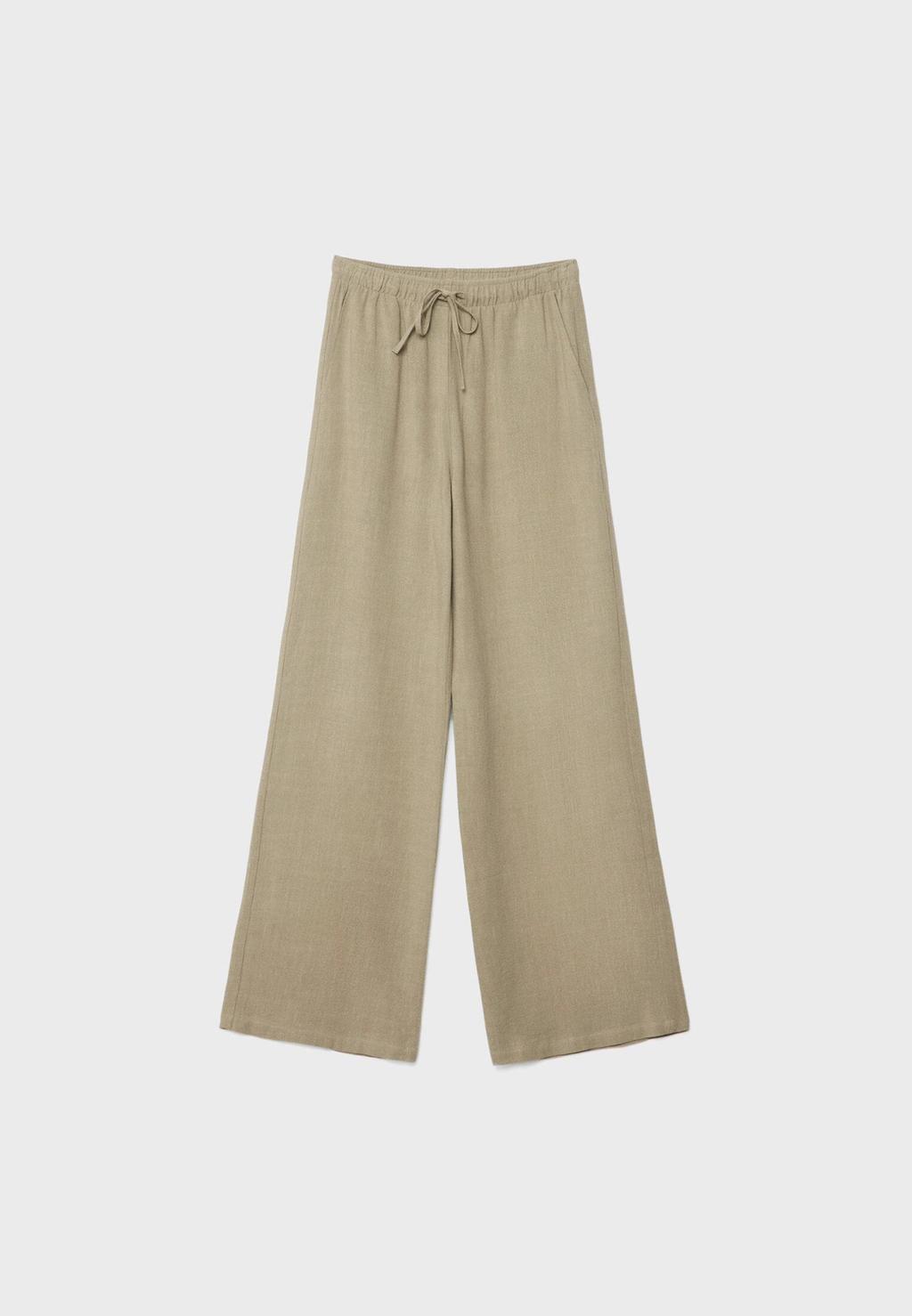 Fließende Hose mit Leinen
