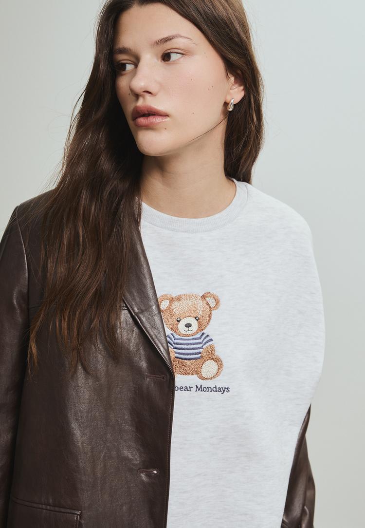 sudadera osito bordado