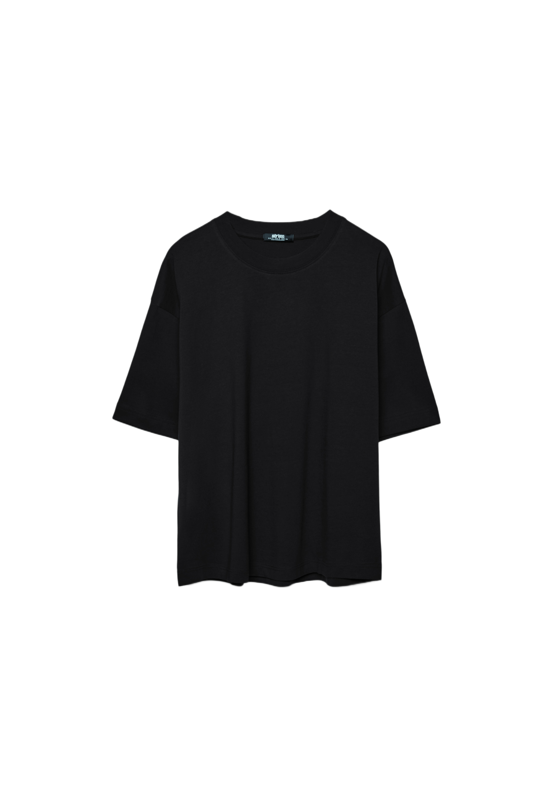 Oversize short sleeve T-shirt — Black