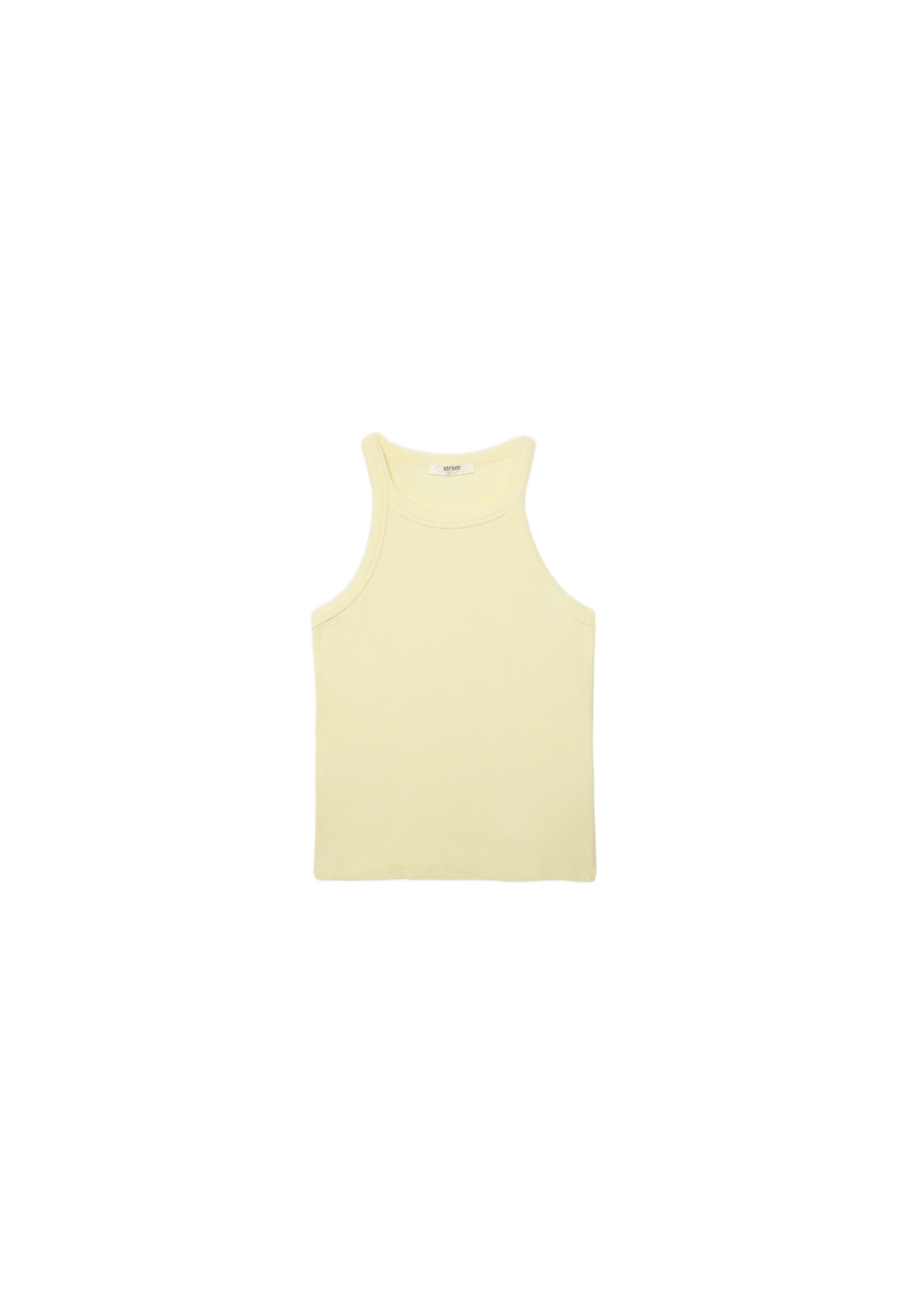 Racerback T-shirt — Pastel yellow