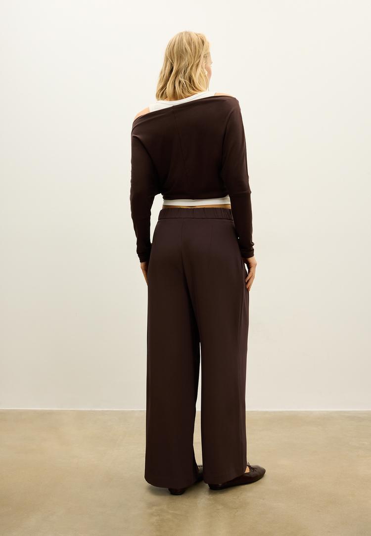 pantalon culotte vestir pinzas