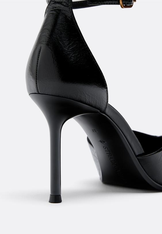 scarpe con tacco in pelle