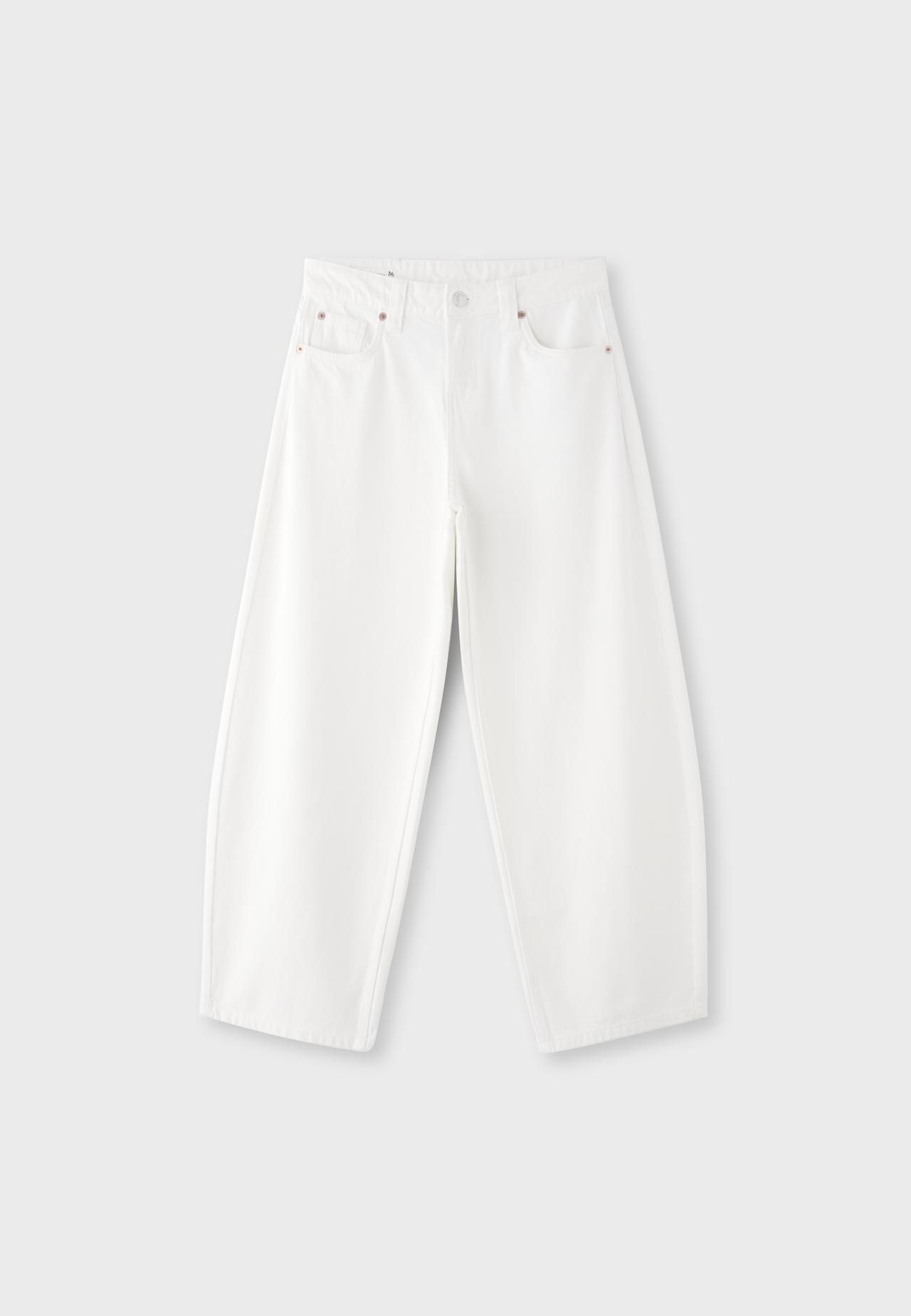 D80 Barrel fit jeans — Vanilla