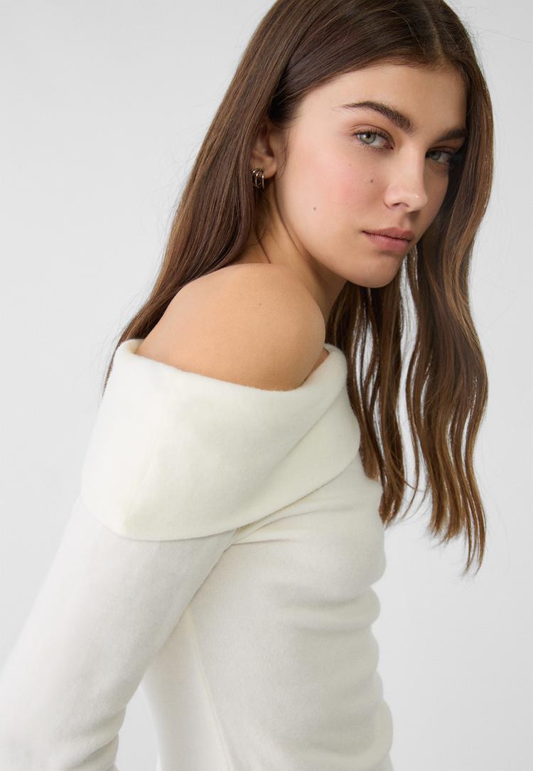 camiseta asimetrica punto