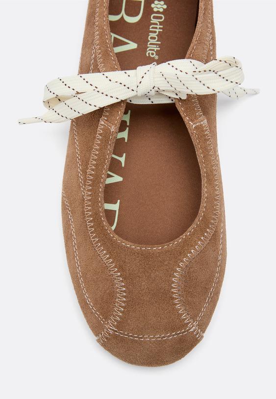 Deri fiyonklu sneakerina - Görsel 4