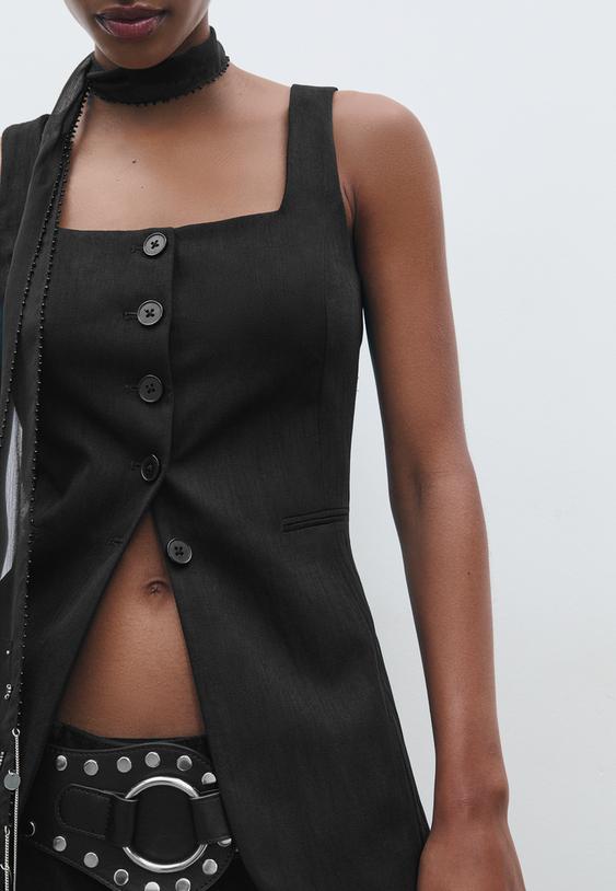 chaleco fluido textura