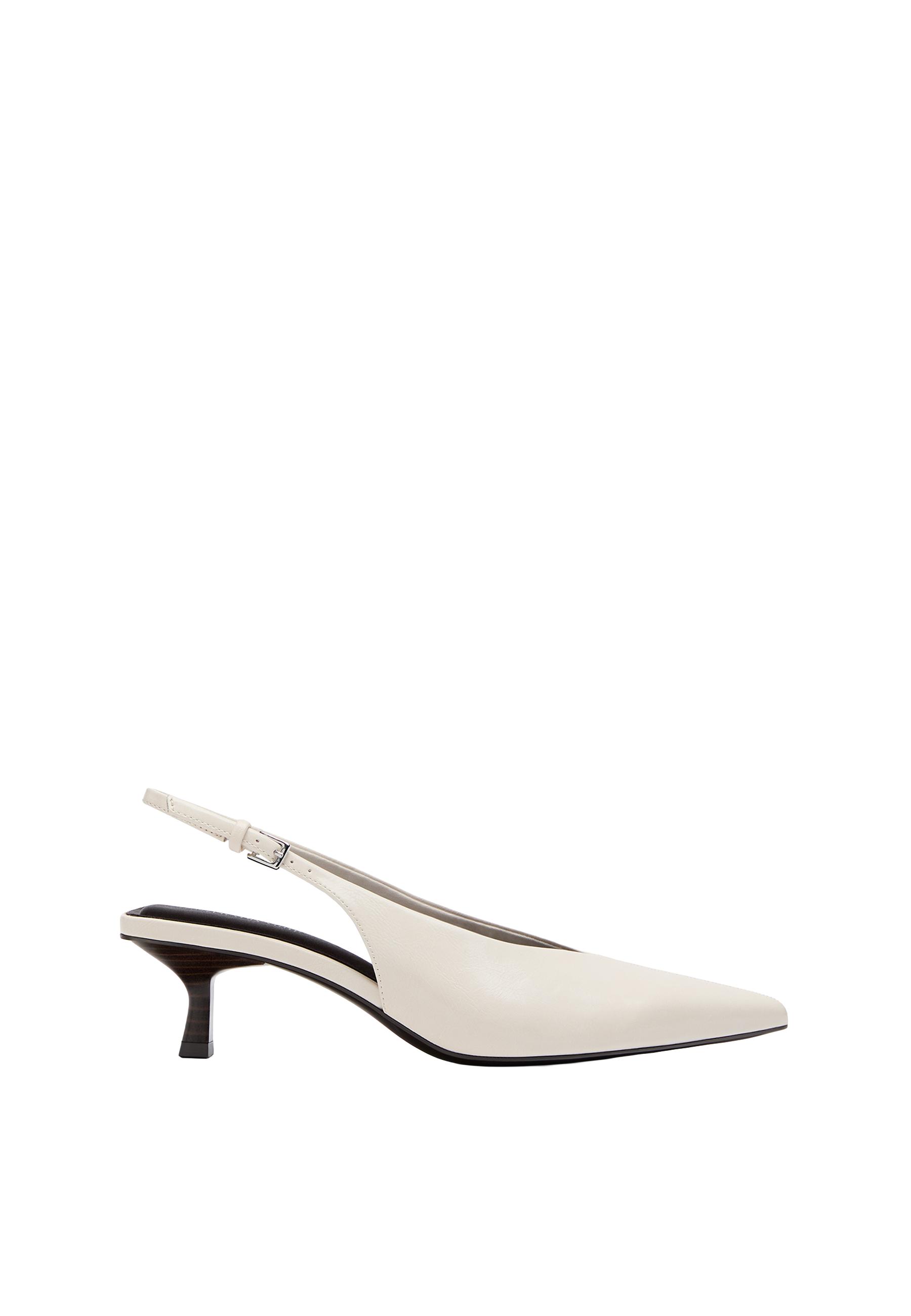 V-neck court shoes — ECRU