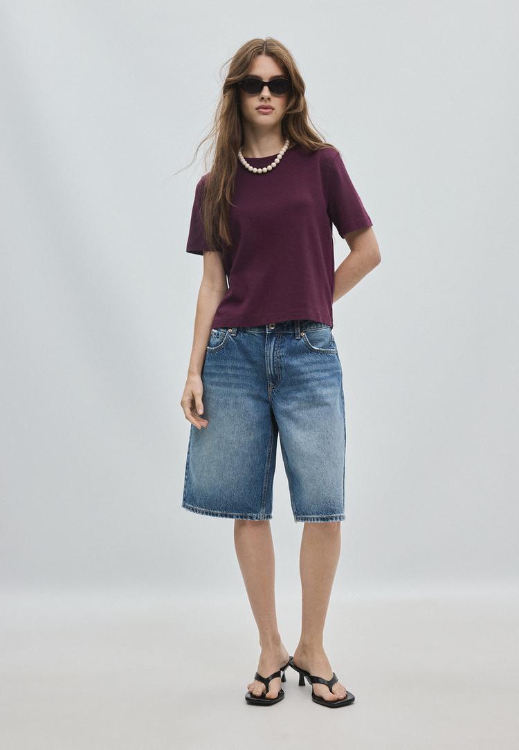 basic regular fit kalın tshirt