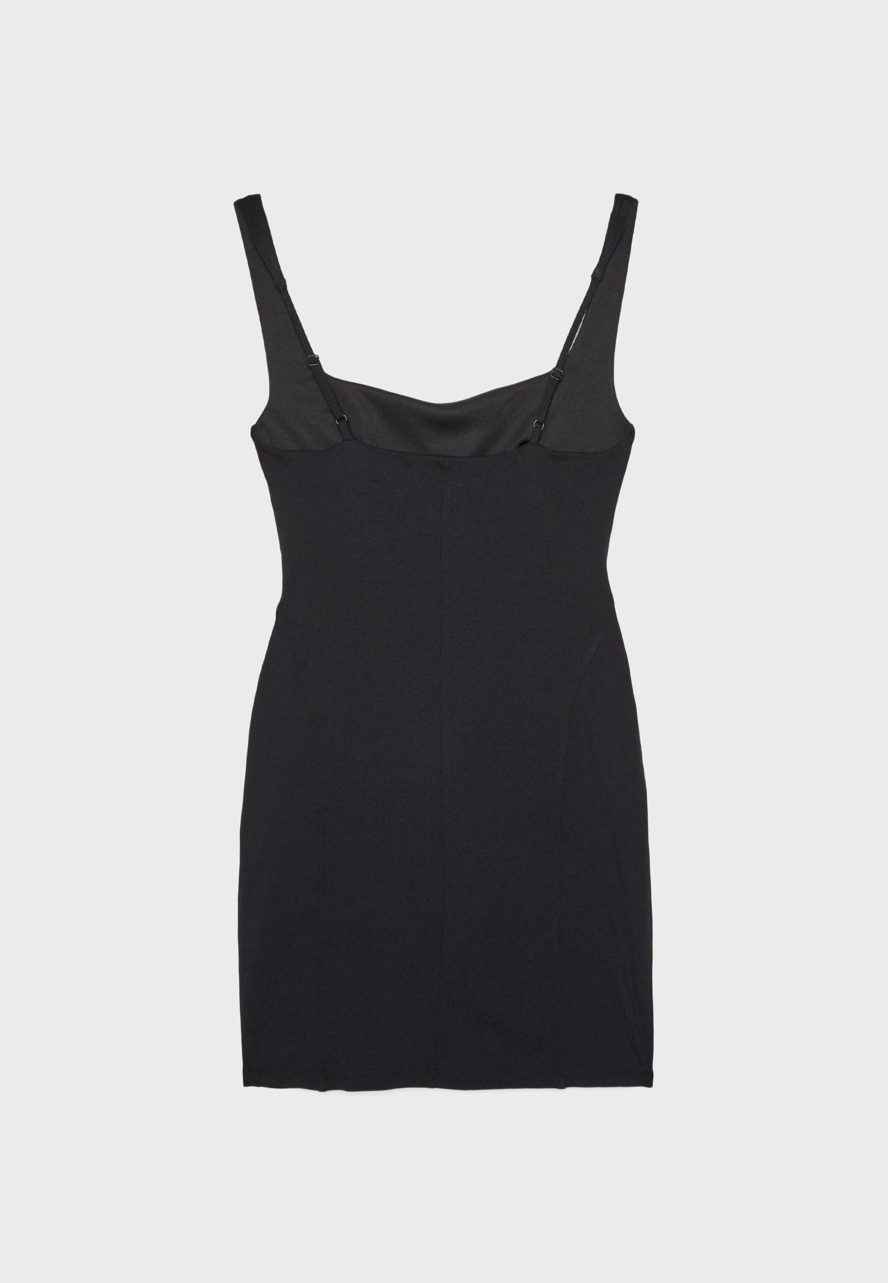 Short bodice dress — Black (alternate view)