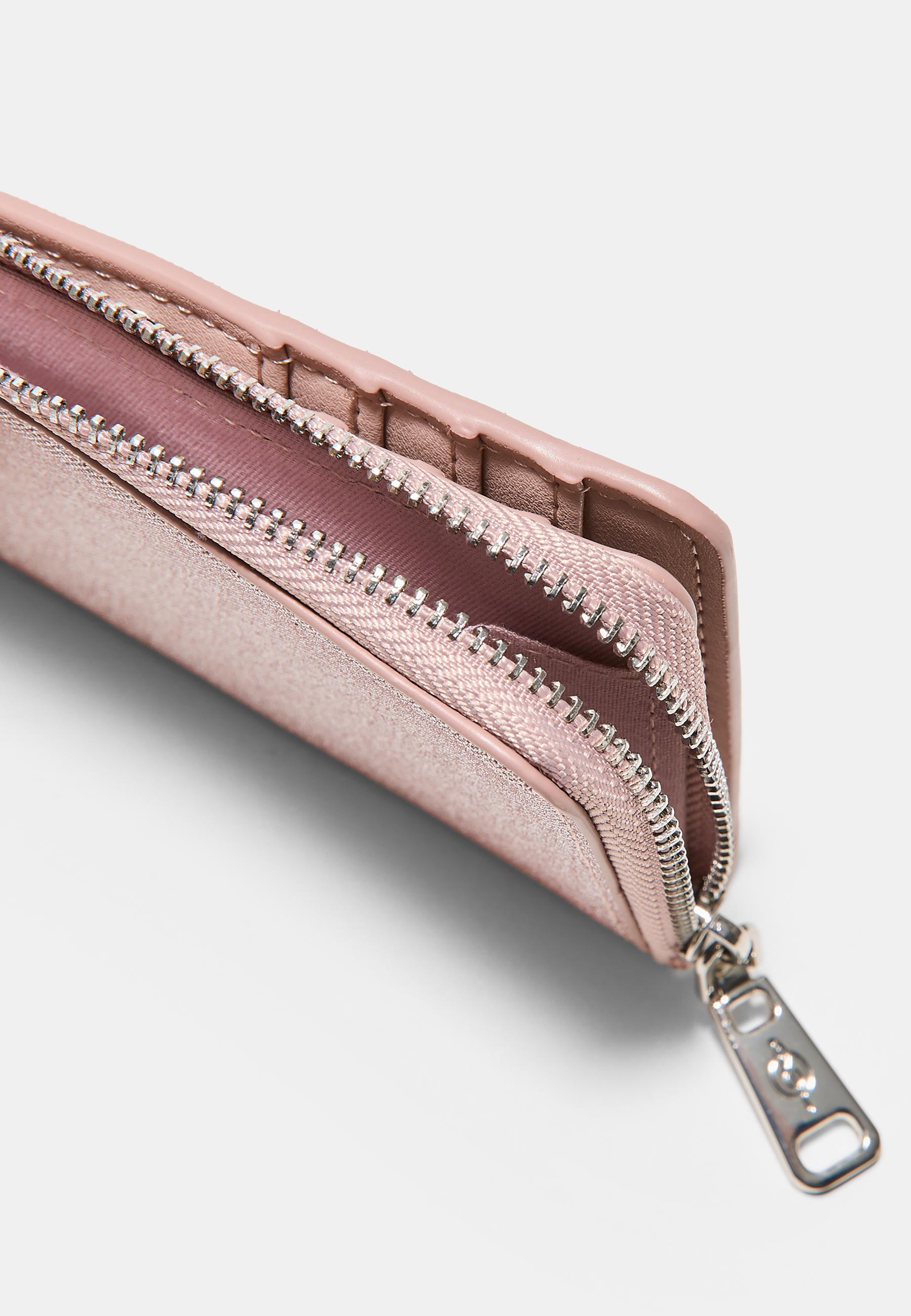 SHIMMERY CARD HOLDER — Pastel pink