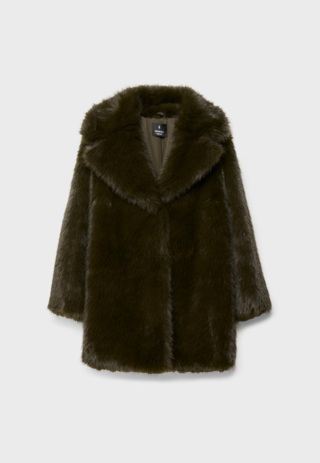 Manteau regular fausse fourrure
